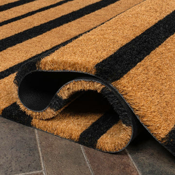Hadley Modern Classic Ticking Stripe Coir Area Rug